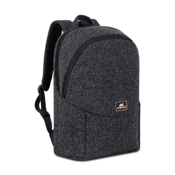 Plecak na laptop 15,6", RIVACASE Anvik, 15L, czarny, z materiału wodoodpornego, kieszenie na tablet 10,5", smartfon, dokumenty, akcesoria, butelkę