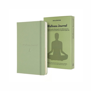 Moleskine dziennik Passion Wellness 400 stron w twardej oprawie i pudełku to narzędzie do planowania zdrowego stylu życia, pozwala na precyzyjne śledz