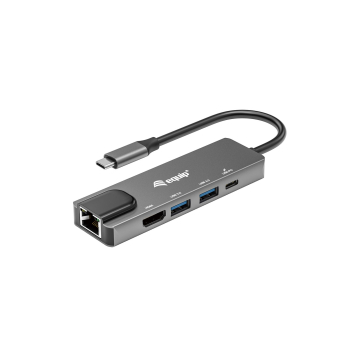 Equip 133489 stacja dokująca Przewodowa USB 3.2 Gen 1 (3.1 Gen 1) Type-C Szary