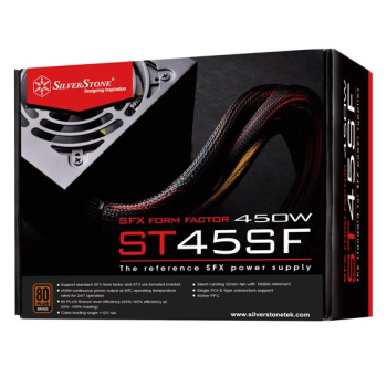 Silverstone ST45SF moduł zasilaczy 450 W 20+4 pin ATX SFX Czarny