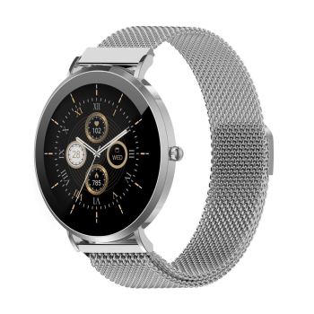 Denver SWC-394S 3,35 cm (1.32") AMOLED 43 mm Analogowy 466 x 466 px Srebrny