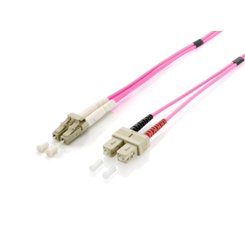 Equip 255536 kabel InfiniBand / światłowodowy 10 m 2x LC 2x SC Różowy