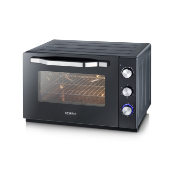 SEVERIN MINI PIEKARNIK, TERMOOBIEG, ZAKRES TEMP. 100°C-230°C, RUSZT, BLACHA, ROŻEN, TACA, TIMER, 60 L, MOC 2200W TO2073