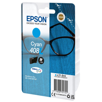 Epson 408L DURABrite Ultra nabój z tuszem 1 szt. Oryginalny Wysoka (XL) wydajność Cyjan