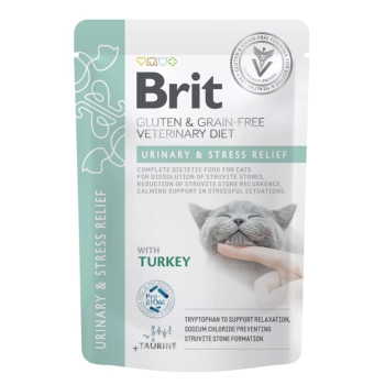 Brit VD Urinary and Stress Relief Cat Pouch 12x85g