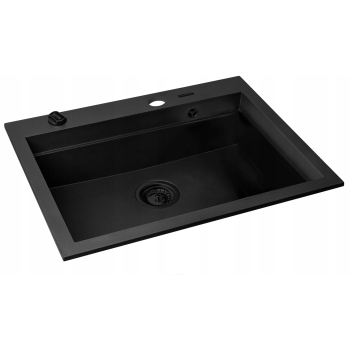 Zlew SIROS (67x51,5) 1B, Volcano black edition