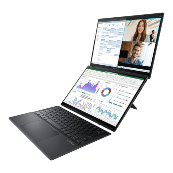 ASUS Zenbook Duo UX8406CA-QL121W Ultra 7 255H 2x14.0"OLED FHD Touch 60Hz 400nits 32GB LPDDR5X SSD1TB Glossy Intel Arc Graphics WLAN+BT Cam1080p 75WHrs