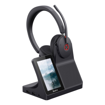 Yealink WH68 Workstation Zestaw słuchawkowy Przewodowy i Bezprzewodowy Opaska na głowę Połączenia/muzyka USB Type-C Bluetooth Podstawka do ładowania C