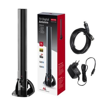 Antena pokojowa wewnętrzna Maclean MCTV-930 (aktywna; 28 dB; Typ F)