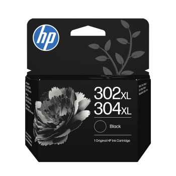 HP Oryginalny czarny tusz 302XL/304XL