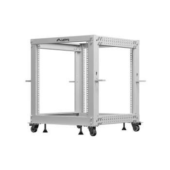 OPEN RACK 19" 12U 600X600-1100 REGULOWANY SZARY LANBERG