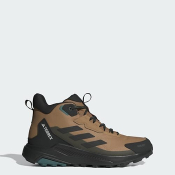 Buty turystyczne wysokie adidas TERREX Anylander Mid RAIN.RDY - cardboard/core blk/shad olive rozmiar: 47