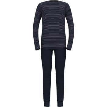 Bielizna termoaktywna - zestaw Odlo Set ACTIVE WARM Special Set roz. M Granatowa