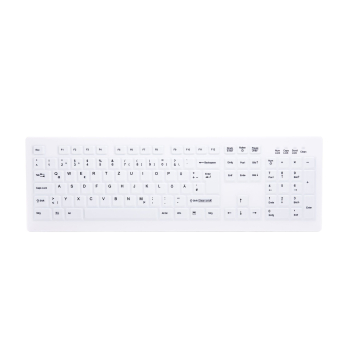 CHERRY AK-C8100F-FU1-W/GE klawiatura Biuro RF Wireless QWERTZ Niemiecki Biały