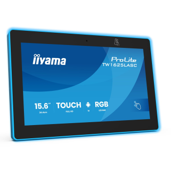 iiyama TW1625LASC-B3PNR wyświetlacz do sal konferencyjnych. 39,6 cm (15.6") 1920 x 1080 px LED Wi-Fi 6 (802.11ax), Wi-Fi 5 (802.11ac), Wi-Fi 4 (802.11