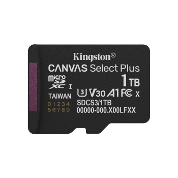 KINGSTON microSDXC 1TB Canvas Select Plus Gen3