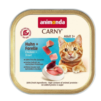 ANIMONDA CARNY karma dla kota Kurczak,pstrąg 85g