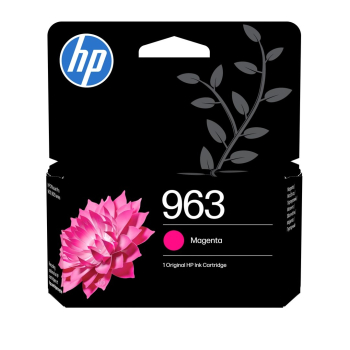 HP 963 oryginalny wkład atramentowy purpurowy