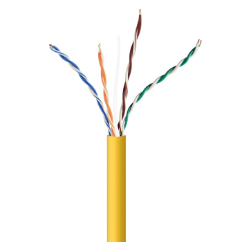 GEMBIRD UTP KABEL DRUT KAT 5E CCA 305M ŻÓŁTY AWG24