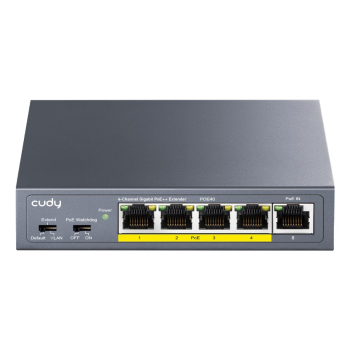 SWITCH POE / EXTENDER POE40 4-PORTOWY + 1X UPLINK CUDY