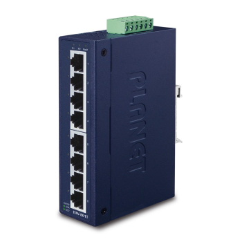PLANET ISW-801T łącza sieciowe Nie zarządzany L2 Fast Ethernet (10/100) Niebieski