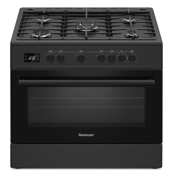 Kuchnia gazowo elektryczna Ravanson KWGE-K90A Cheff Modern Black (czarny)