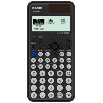 CASIO KALKULATOR FX-85CW BOX TECHNICZNO NAUKOWY. Kalkulator zalecany dla uczniów szkół średnich i studentów, do pracy w biurze. Czarny.