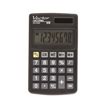 Vector Kalkulator kieszonkowy DK-055, czarny