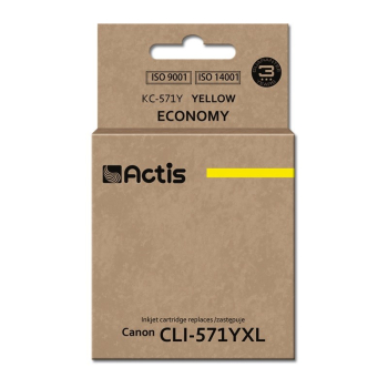 Actis KC-571Y Tusz (zamiennik Canon CLI-571Y; Standard; 12 ml; żółty)