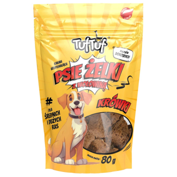 Tuf Tuf Psie żelki - krówki wołowe 80g