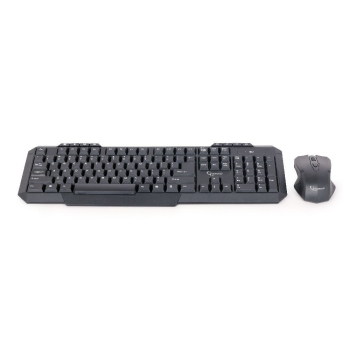 Zestaw klawiatura + mysz membranowa GEMBIRD KBS-WM-02 (USB 2.0; (US); kolor czarny; optyczna)