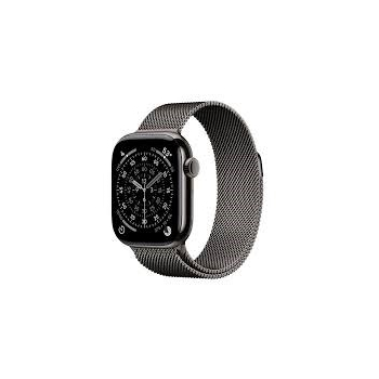 Apple Watch Series 11Â GPS + Cellular 42mmÂ Slate Titanium Case with Slate Milanese Loop