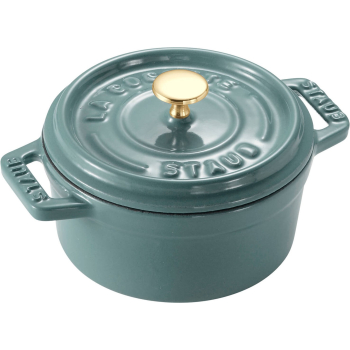 STAUB MINI COCOTTE Mini garnek żeliwny okrągły 250 ml, eukaliptusowy