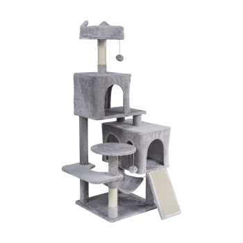 Drapak dla kota 45x45x137 cm , szary, REBEL ANIMALS