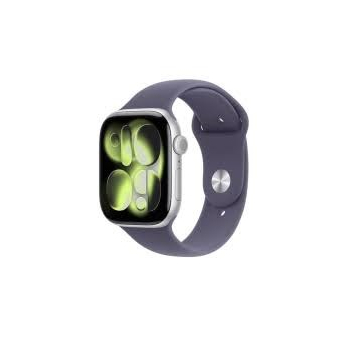 Apple Watch Series 11 GPS 42mm Silver Aluminium Case with Purple Fog Sport Band - S/M