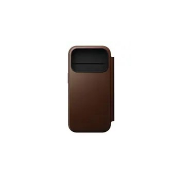 NOMAD Modern Leather Folio - skórzane etui do iPhone 17 Pro kompatybilne z MagSafe (brown) [go]