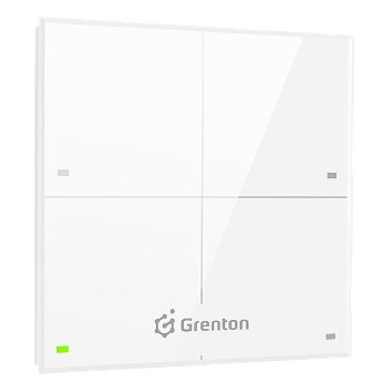 Grenton Panel dotykowy/ 4 pola dotykowe/ TF-Bus/ biały szklany front