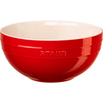 STAUB SERVING Miska okrągła 24 cm, czerwony