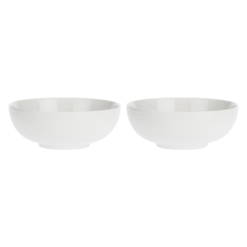 Zestaw 2 misek do sałatek Momenti - Biały, 22 cm