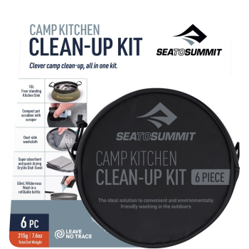 Zestaw do sprzątania SEA TO SUMMIT Camp Kitchen Clean Up Kit - 6 elementów z płynem   6