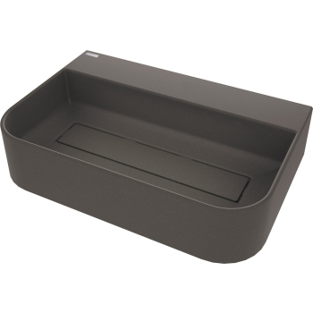 Umywalka granitowa nablatowa z miejscem na baterię - z maskownicą