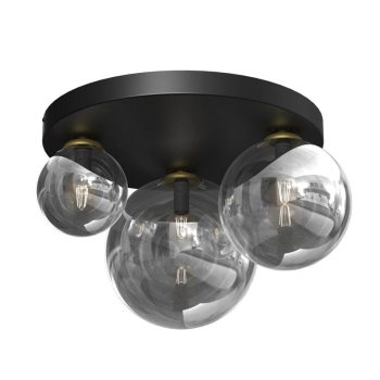 Lampa sufitowa CEILING LIGHT BURSA 3XE14/E27 BLACK/GOLD