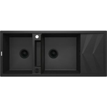 Zlewozmywak granitowy magnetyczny 2-komorowy z ociekaczem ZRM_G213 5907650817192