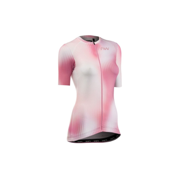 Koszulka rowerowa NORTHWAVE Blade Woman Jersey S/s rĂłĹĽowy - S
