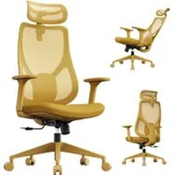 SENSE7 Moyo żółty / Fotel ergonomiczny biurowy / nośność 150 kg
