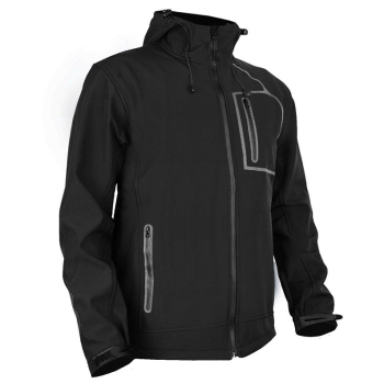 MENS JACKET SOFTSHELL STR_027_BLACK_M