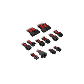 Przedłużacz Kabla w Oplocie Kolink Core Pro 12V-2x6 Typ 1 - Jet Black/Racing Red