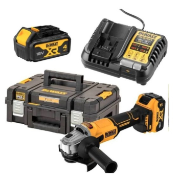 Szlifierka kątowa 18V XR z tarczą 125mm, dwie baterie 2x4Ah