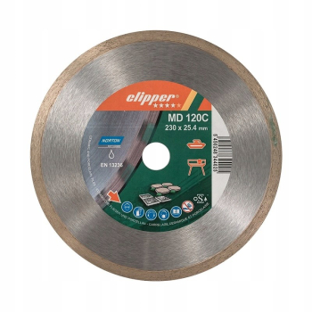 NORTON TARCZA D.PEŁNA 230mm CLIPPER PRO CERAM