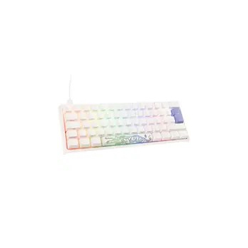 Klawiatura Gamingowa Ducky One 2 Pro Mini White Edition, RGB LED - Wiśniowa Czerwień